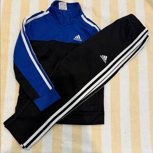 Adidas Royal Blue and Black Track Jacket and Pants
